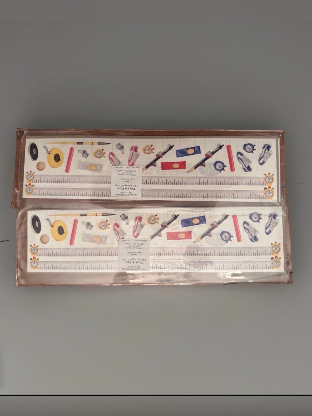 Lot Of 2 CREATIVE MEMORIES Great Lengths Track & Field, 6 strips Each